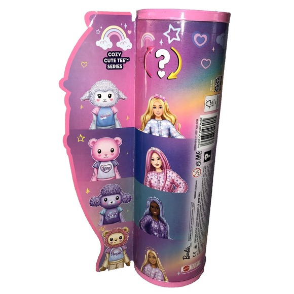 Barbie Cutie Reveal Cozy Cute Tees Lion, Purple Streaked Hair Doll & Accessories - Picture 11 of 16